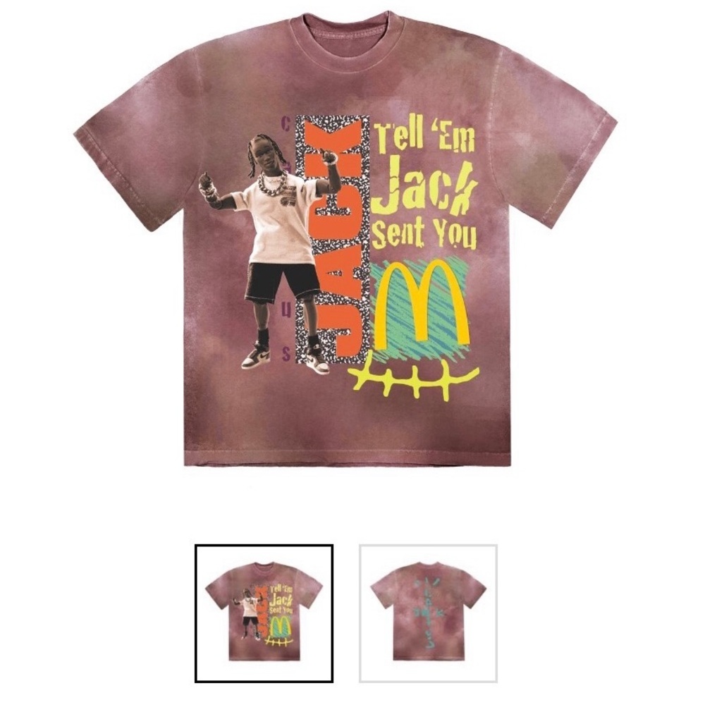 Travis Scott McDonalds Vintage Tee Sz L